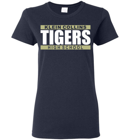 Klein Collins High School Tigers Navy Women's T-shirt 98