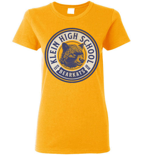 Klein High School Bearkats Women's Gold T-shirt 207