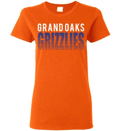 Grand Oaks High School Grizzlies Women's Orange T-shirts 24