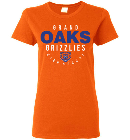 Grand Oaks High School Grizzlies Women's Orange T-shirts 12