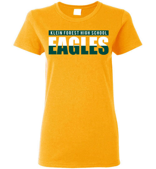 Klein Forest Golden Eagles Women's Gold T-shirt 25