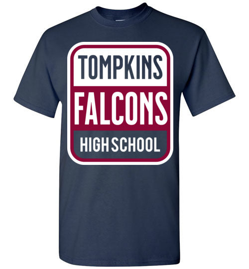 Tompkins High School Navy Unisex T-shirt 01