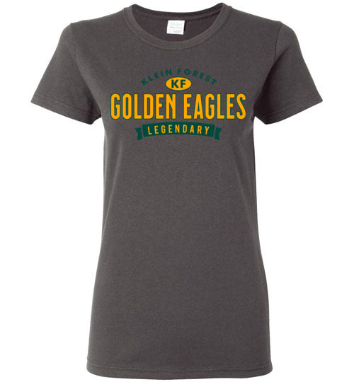 Klein Forest Golden Eagles Women's Charcoal T-shirt 44