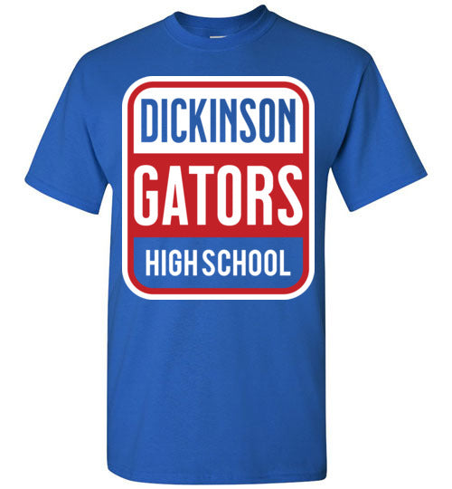 Dickinson High School Gators Royal Blue Classic T-shirt 01