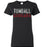 Tomball High School Cougars Women's Black T-shirt 17