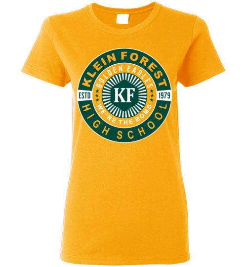 Klein Forest Golden Eagles Women's Gold T-shirt 30