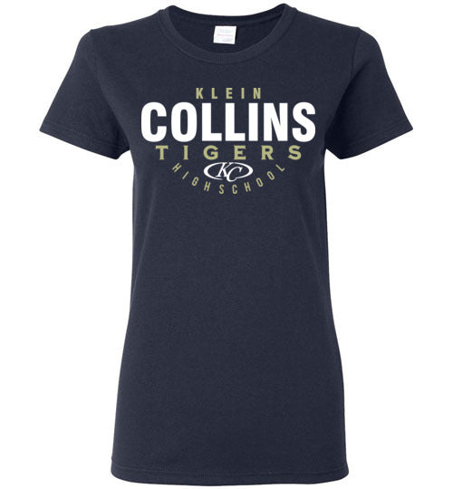 Klein Collins High School Tigers Navy Women's T-shirts 12