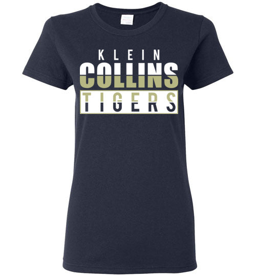 Klein Collins High School Tigers Navy Women's T-shirts 31