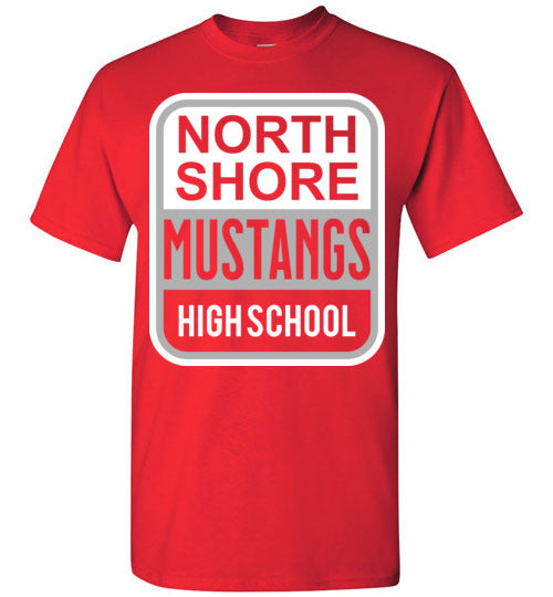 North Shore High School Red Unisex T-shirt 01