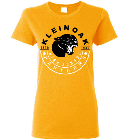 Klein Oak High School Panthers Women's Gold T-shirt 19