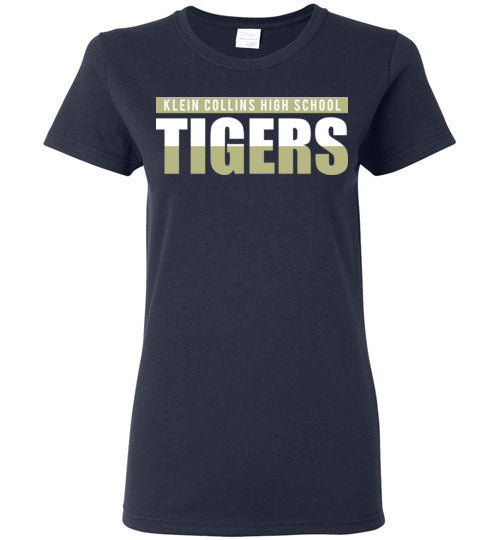 Klein Collins High School Tigers Navy Women's T-shirts 25