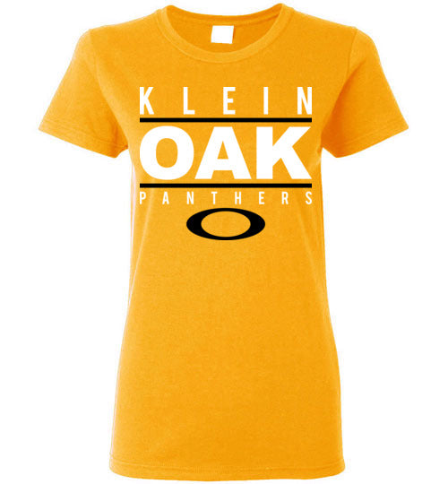 Klein Oak High School Panthers Women's Gold T-shirt 07