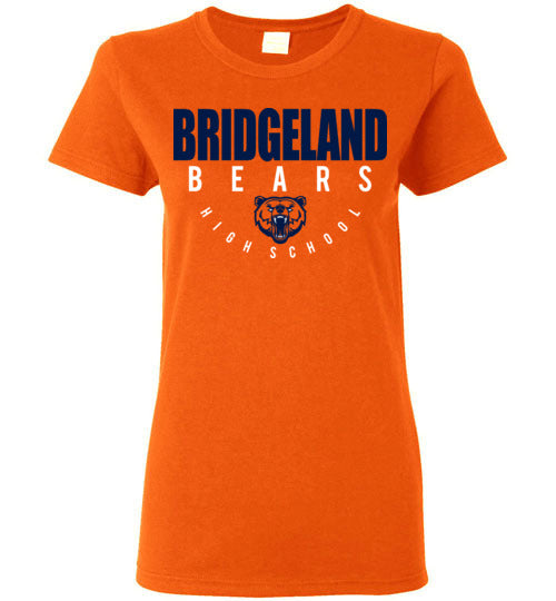 Bridgeland High School Bears Women's Orange T-shirt 12