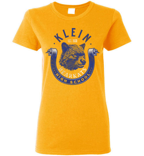 Klein High School Bearkats Women's Gold T-shirt 202