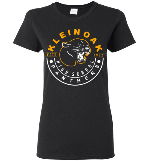 Klein Oak High School Panthers Women's Black T-shirt 19