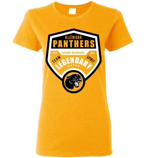 Klein Oak High School Panthers Women's Gold T-shirt 14