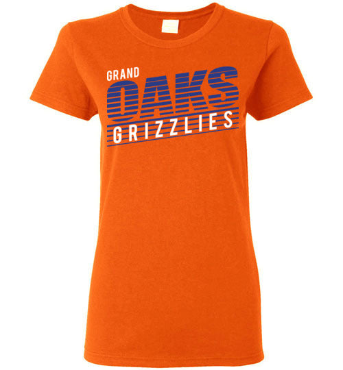 Grand Oaks High School Grizzlies Women's Orange T-shirts 32