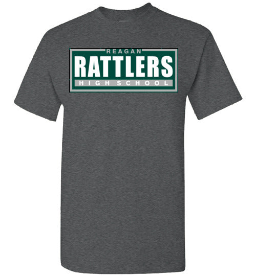 Reagan High School Rattlers Dark Heather Classic T-shirt 49