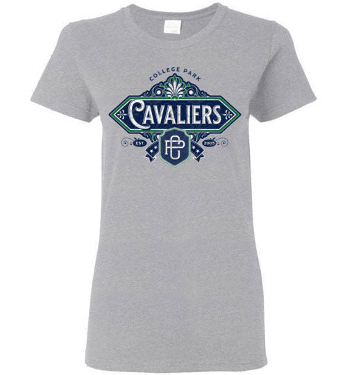 College Park High School Cavaliers Women's Sport Grey T-shirt 205