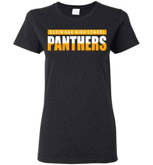 Klein Oak High School Panthers Women's Black T-shirt 25