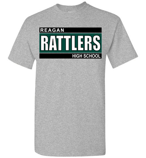 Reagan High School Rattlers Sports Grey Classic T-shirt 98