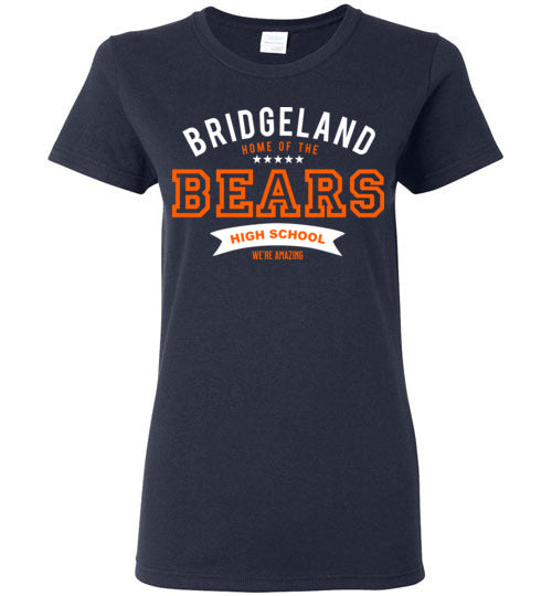 Bridgeland High School Bears Women's Navy T-shirt 96