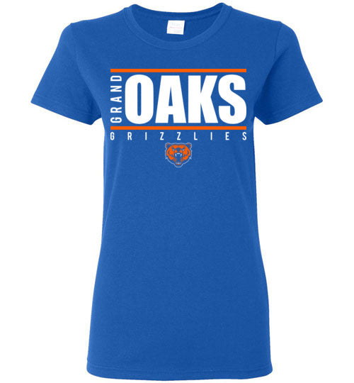 Grand Oaks High School Grizzlies Women's Royal T-shirt 07