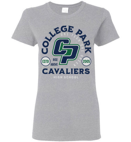 College Park High School Cavaliers Women's Sport Grey T-shirt 207