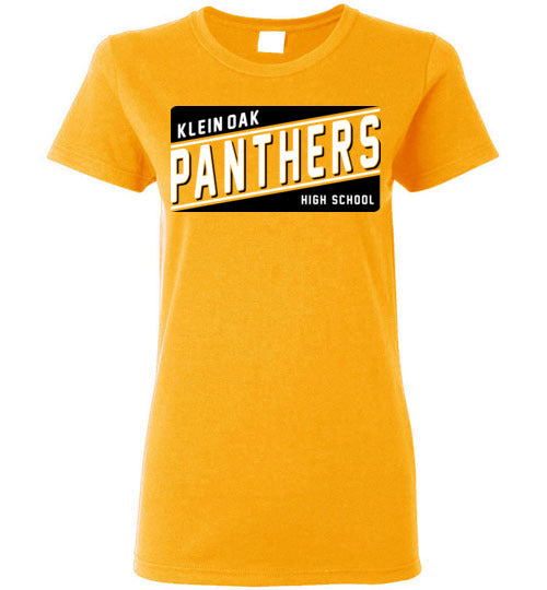 Klein Oak High School Panthers Women's Gold T-shirt 84