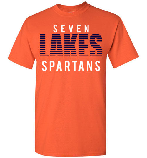 Seven Lakes High School Orange Unisex T-shirt 24