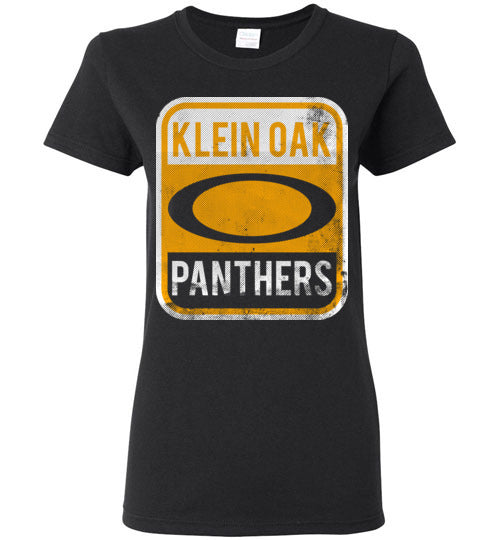 Klein Oak High School Panthers Women's Black T-shirt 01