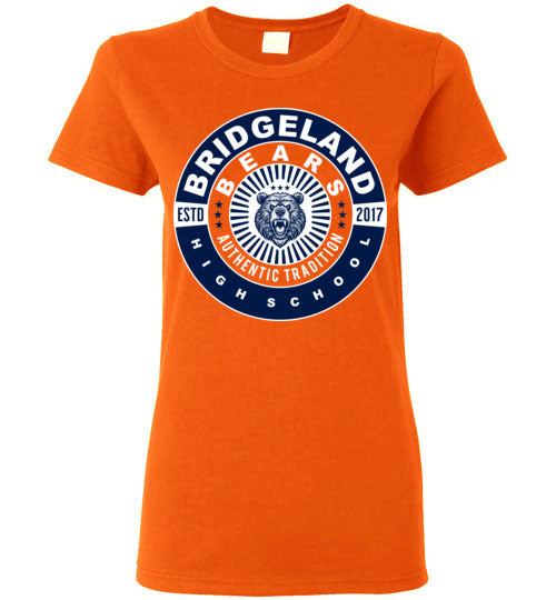 Bridgeland High School Bears Women's Orange T-shirt 30