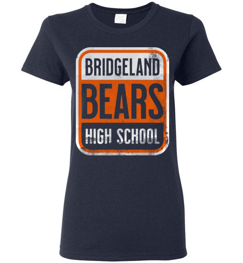 Bridgeland High School Bears Women's Navy T-shirt 01