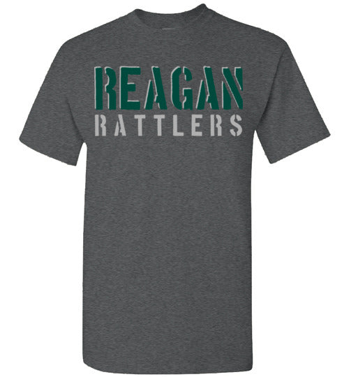 Reagan High School Rattlers Dark Heather Classic T-shirt 17