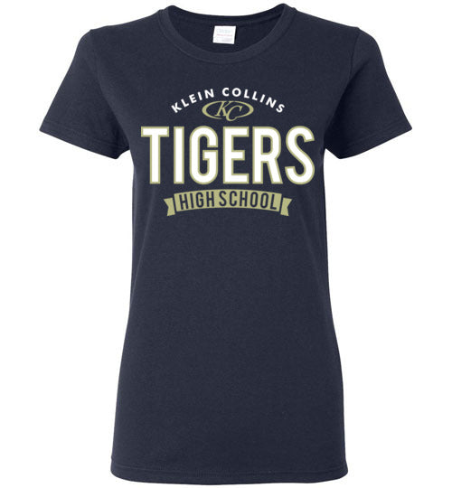 Klein Collins High School Tigers Navy Women's T-shirts 44