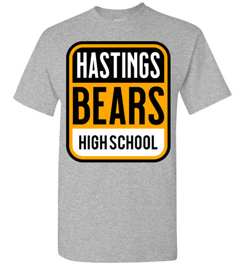 Hastings High School Sports Grey Classic T-shirt 01