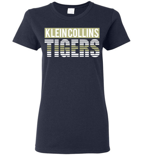 Klein Collins High School Tigers Navy Women's T-shirts 35