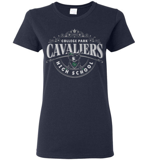 College Park High School Cavaliers Women's Navy T-shirt 214