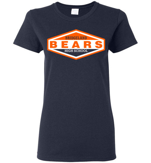 Bridgeland High School Bears Women's Navy T-shirt 09