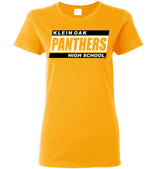 Klein Oak High School Panthers Women's Gold T-shirt 72