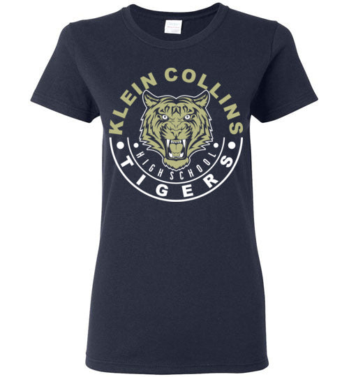 Klein Collins High School Tigers Navy Women's T-shirts 19