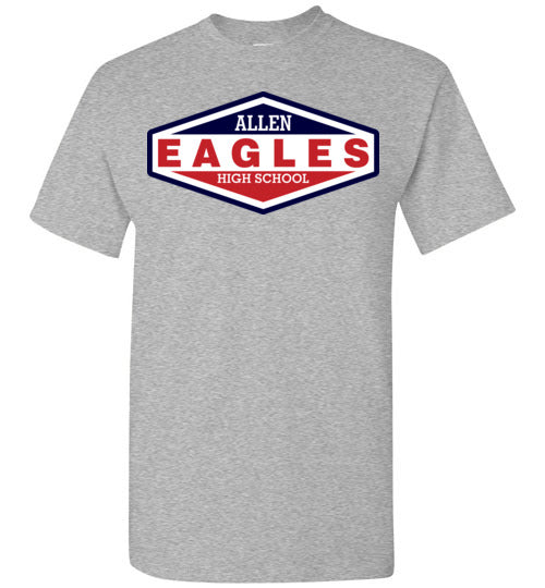 Allen High School Sports Grey Unisex T-shirt 09