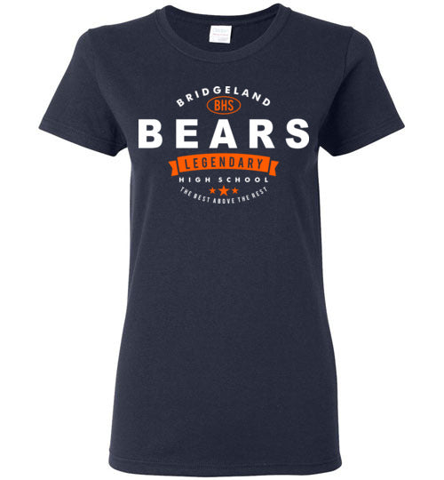 Bridgeland High School Bears Women's Navy T-shirt 44