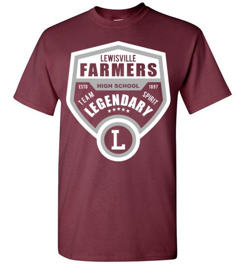 Lewisville High School Maroon Classic T-shirt 14