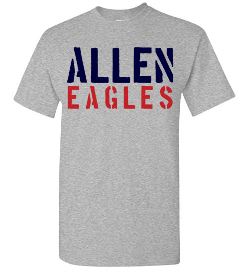 Allen High School Sports Grey Unisex T-shirt 17