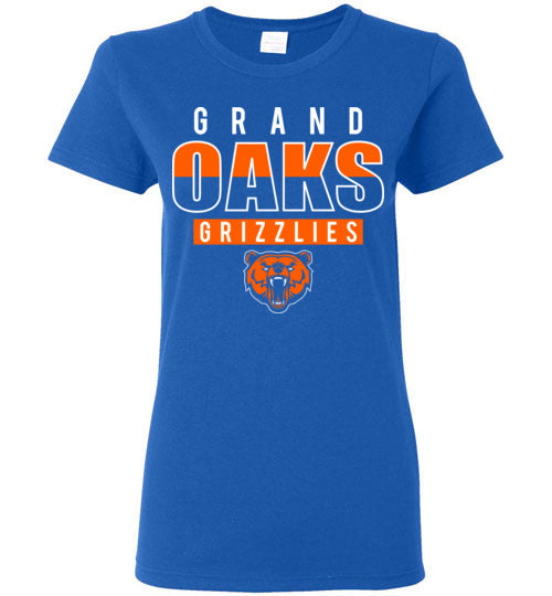 Grand Oaks High School Grizzlies Women's Royal T-shirt 23