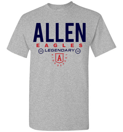 Allen High School Sports Grey Unisex T-shirt 03