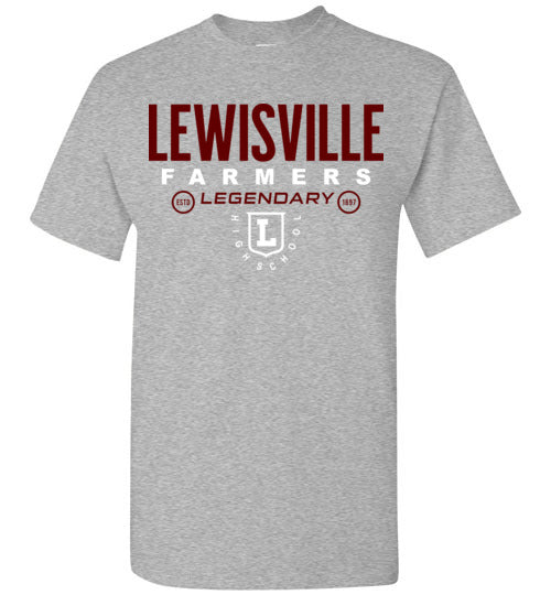 Lewisville High School Sports Grey Classic T-shirt 03