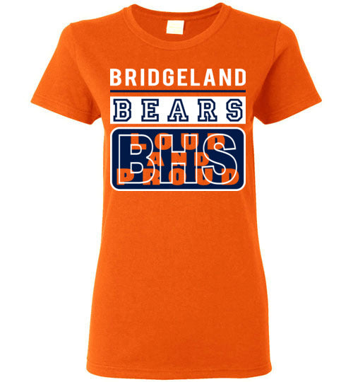 Bridgeland High School Bears Women's Orange T-shirt 86