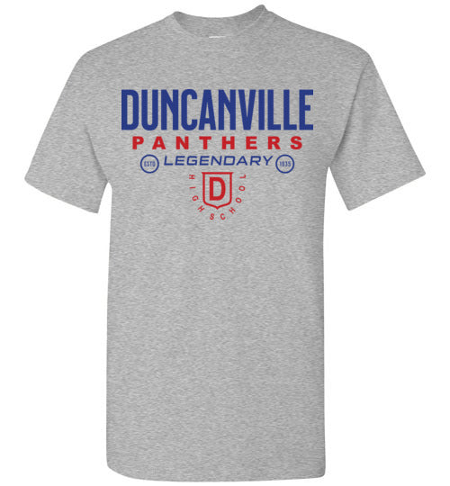 Duncanville High School Sports Grey T-shirt 03